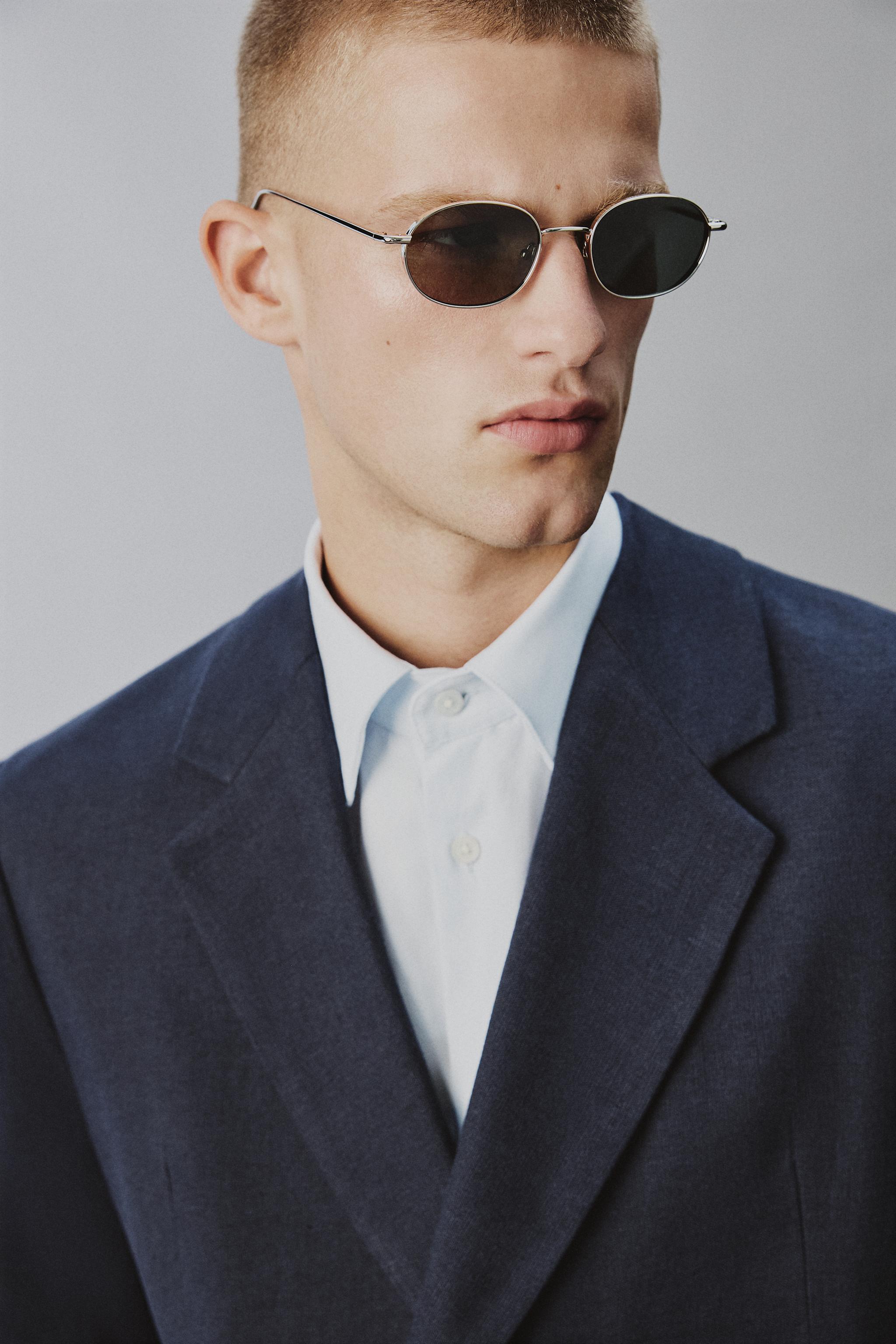 VESTE DE COSTUME CROISÉE LIN - COTON